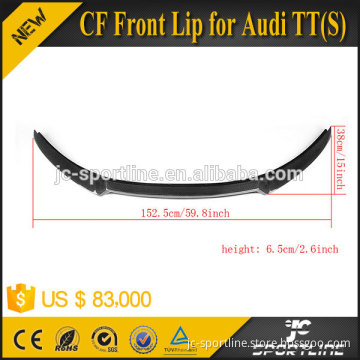 JC Sportline Auto Carbon Front Lip for Audi TT 8J 2D Coupe TTS 08-14